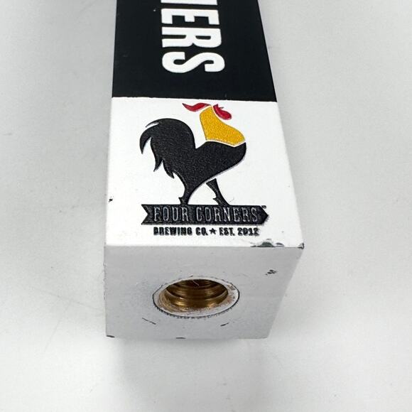 Four Corners Brewing Co Beer Tap Handle 8.5" EL GRITO Lager Rooster - Picture 6 of 7
